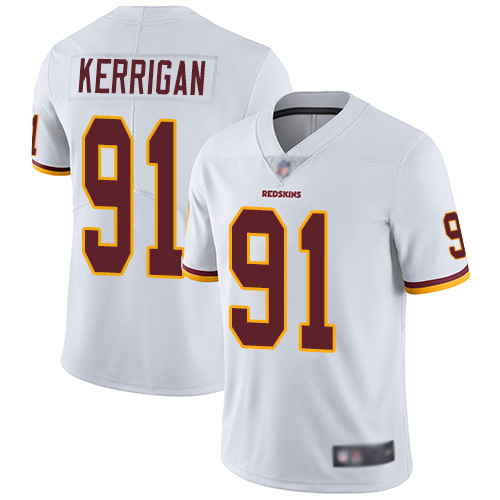 Washington Redskins Limited White Youth Ryan Kerrigan Road Jersey NFL Football #91 Vapor Untouchable
